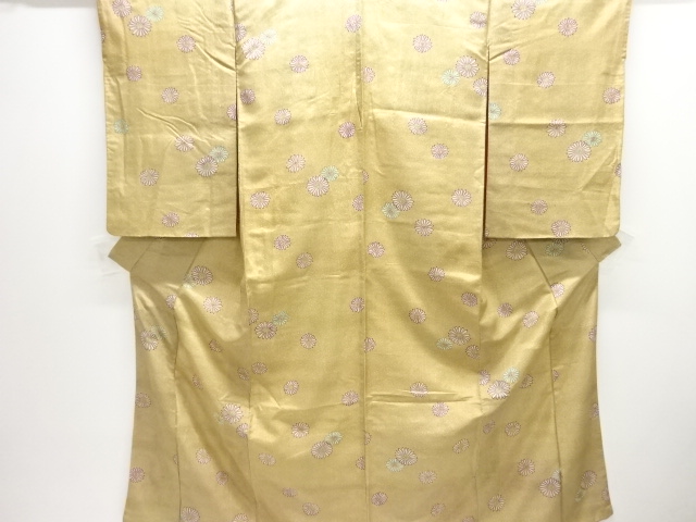JAPANESE KIMONO / ANTIQUE KIMONO / SILK / FLOWER
